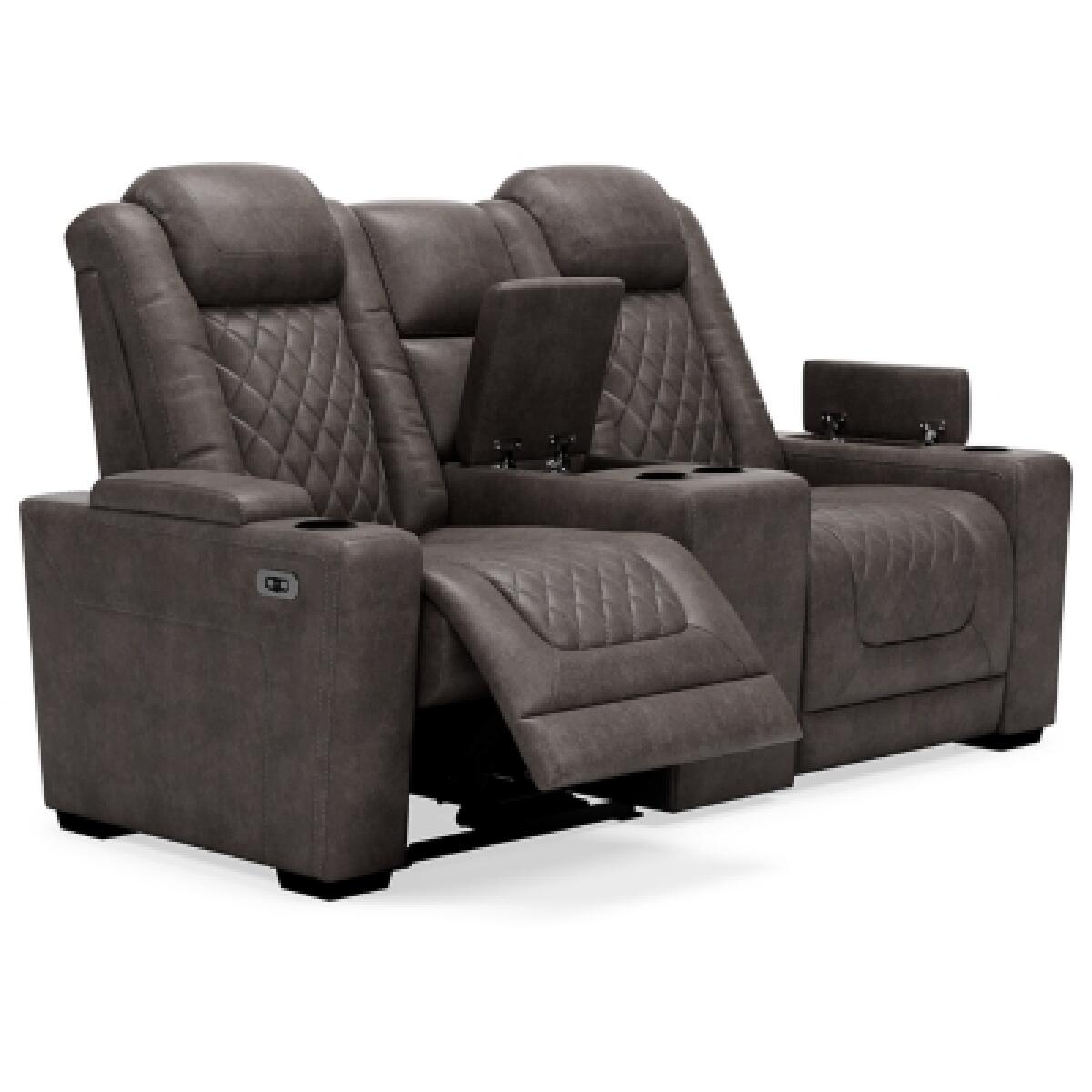 HyllMont Power Reclining Loveseat with Console Loveseats Ashley Furniture 20