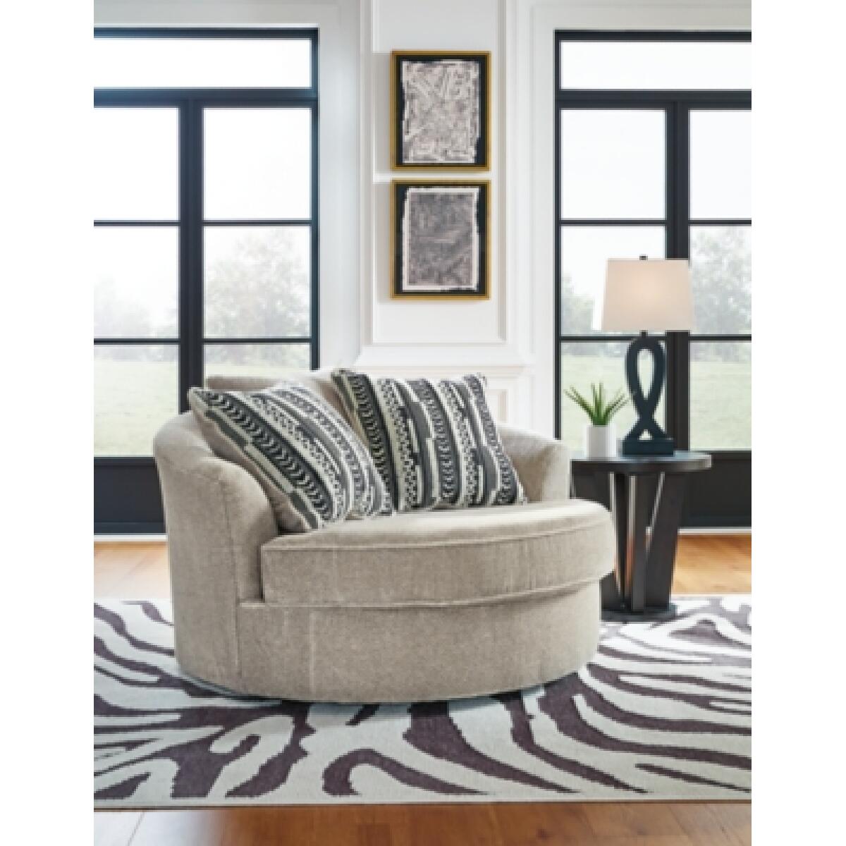 Calnita Oversized Swivel Accent Chair Chairs Ashley Furniture 10