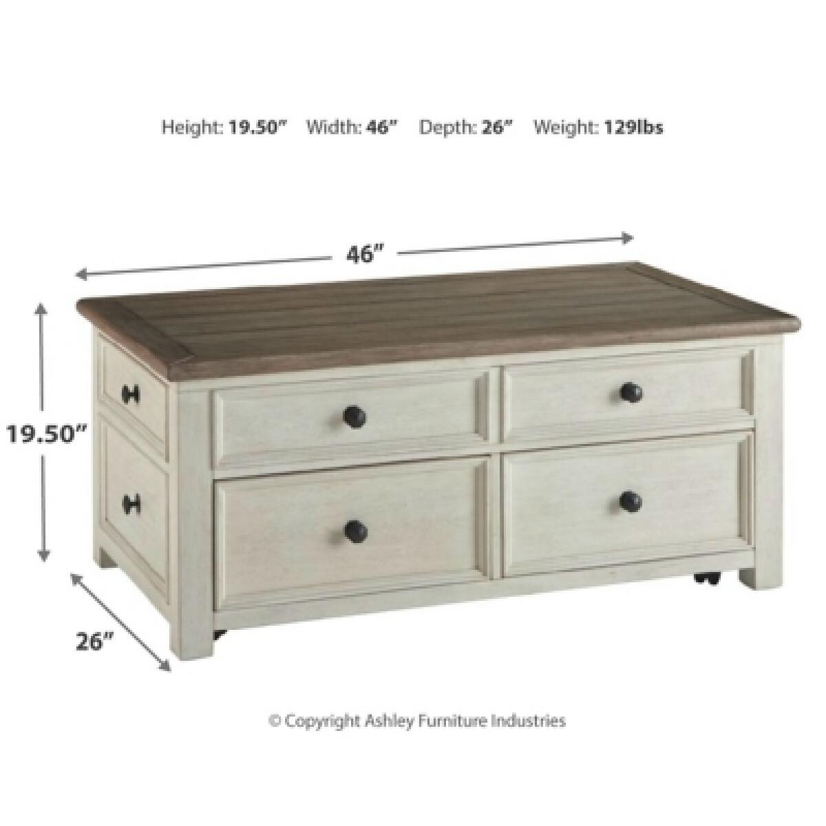 Bolanburg Coffee Table with Lift Top Cocktail & Coffee Tables Ashley Furniture 20