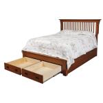 Queen Storage Bed with 2 Footboard End Drawers Beds Customizable 6