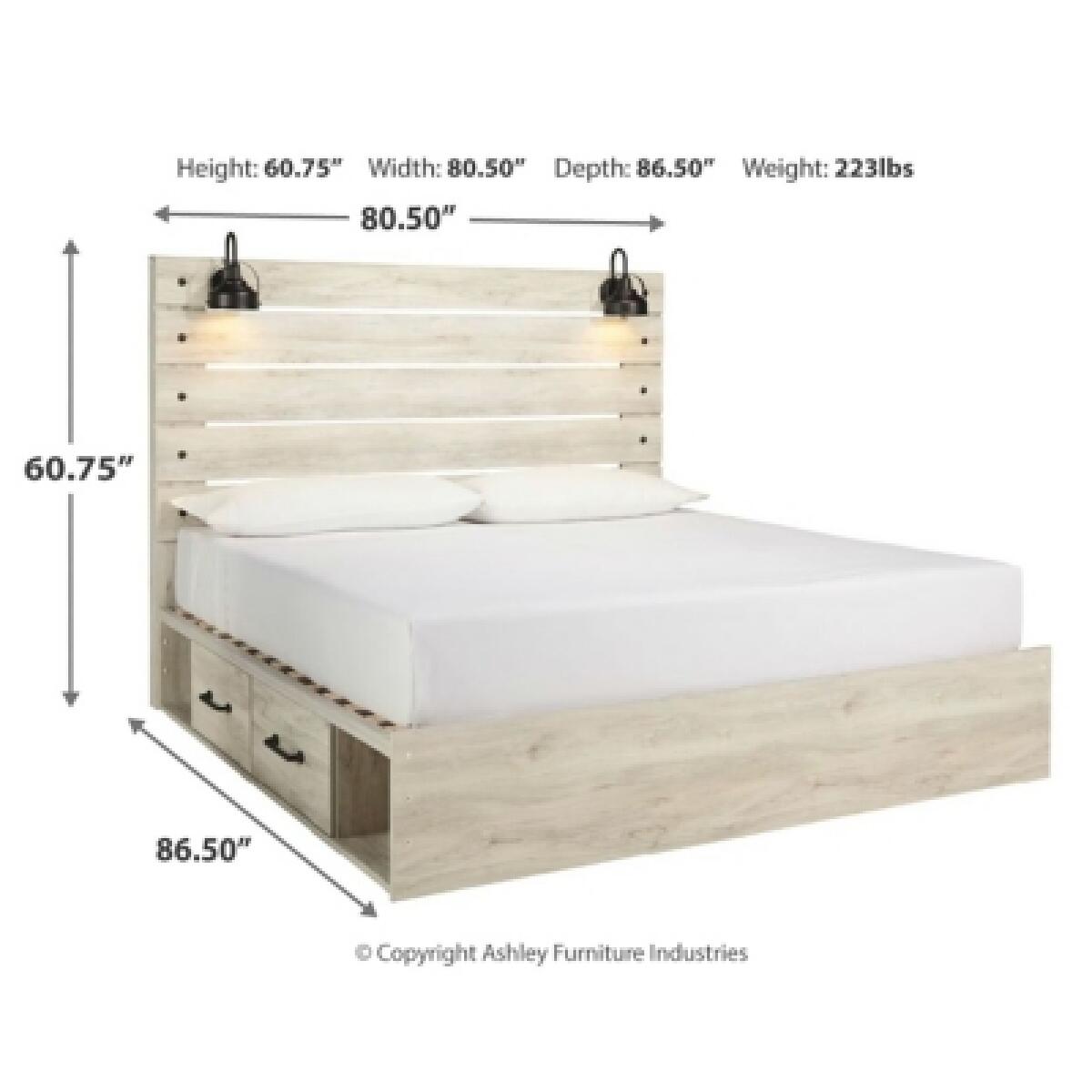 Cambeck King Panel Bed with 2 Storage Drawers Beds Ashley Furniture 13