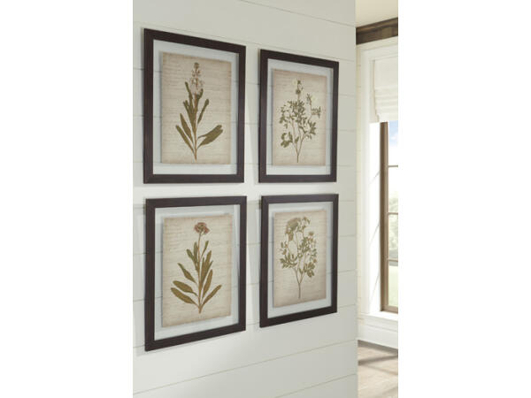 Dyani Wall Art (Set of 4) Art Ashley Furniture