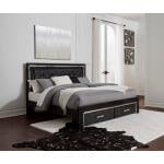 Kaydell King Upholstered Panel Bed with Storage