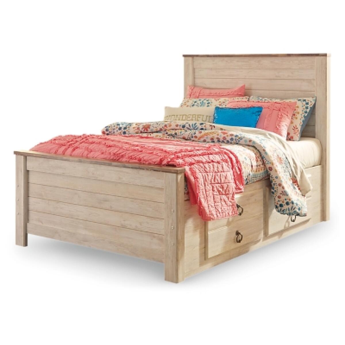 Willowton Full Panel Bed with 2 Storage Drawers Beds Ashley Furniture 9