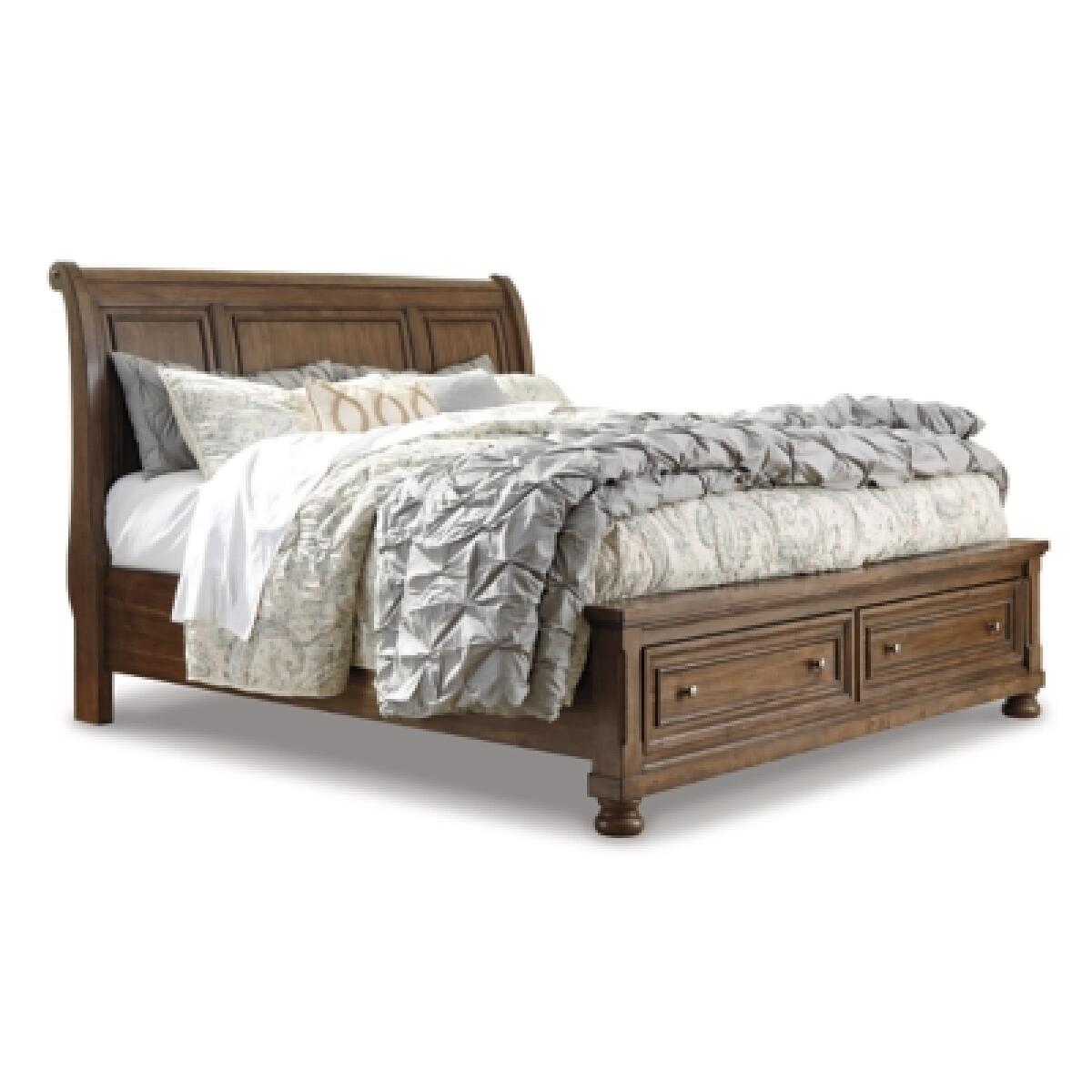 Flynnter Queen Sleigh Bed with 2 Storage Drawers Beds Ashley Furniture 12