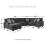 Tracling 3-Piece Sectional with Chaise Sectionals Ashley Furniture 19