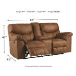 Boxberg Reclining Loveseat with Console Loveseats Ashley Furniture 33