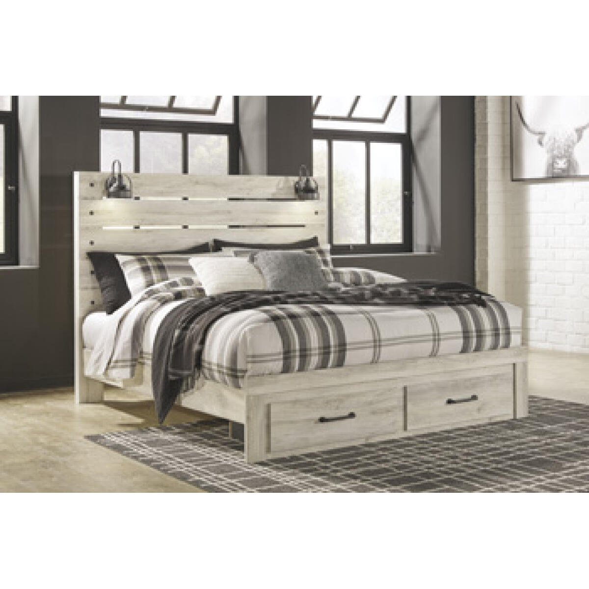 Cambeck King Panel Bed with 2 Storage Drawers Beds Ashley Furniture 10