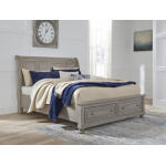Lettner Queen Sleigh Bed with 2 Storage Drawers