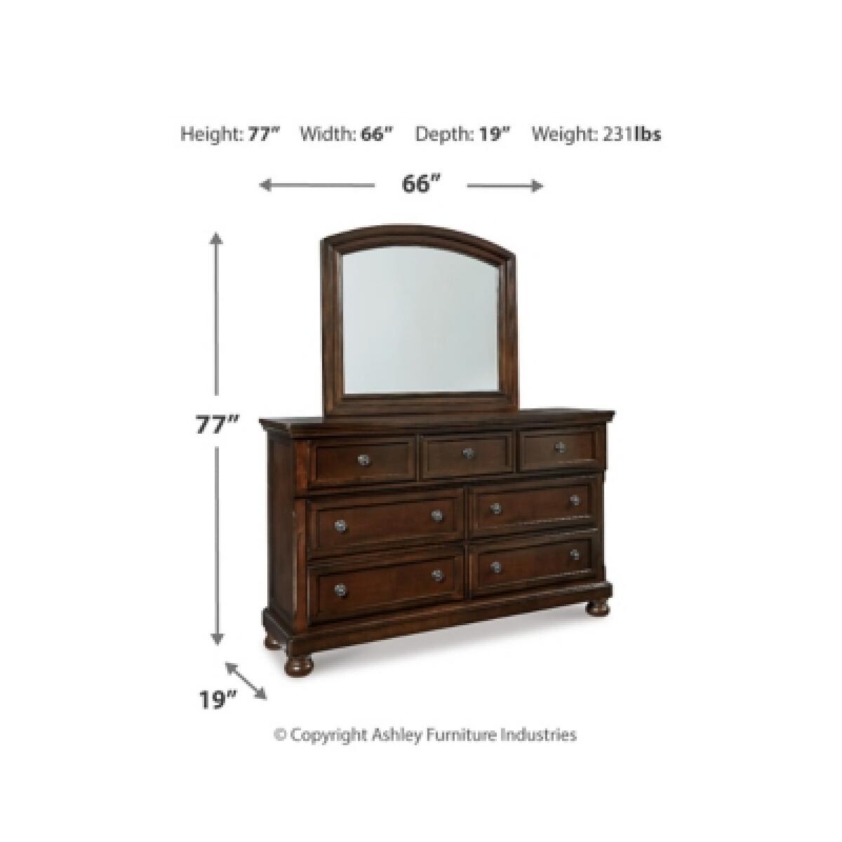 Porter Dresser and Mirror Dressers Ashley Furniture 9