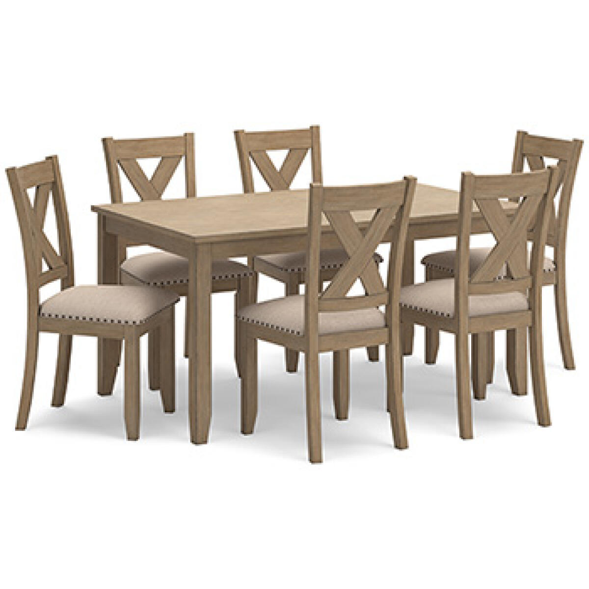 Sanbriar Dining Table and Chairs (Set of 7) Dining Tables Ashley Furniture 5