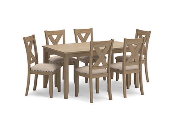 Sanbriar Dining Table and Chairs (Set of 7) Dining Tables Ashley Furniture