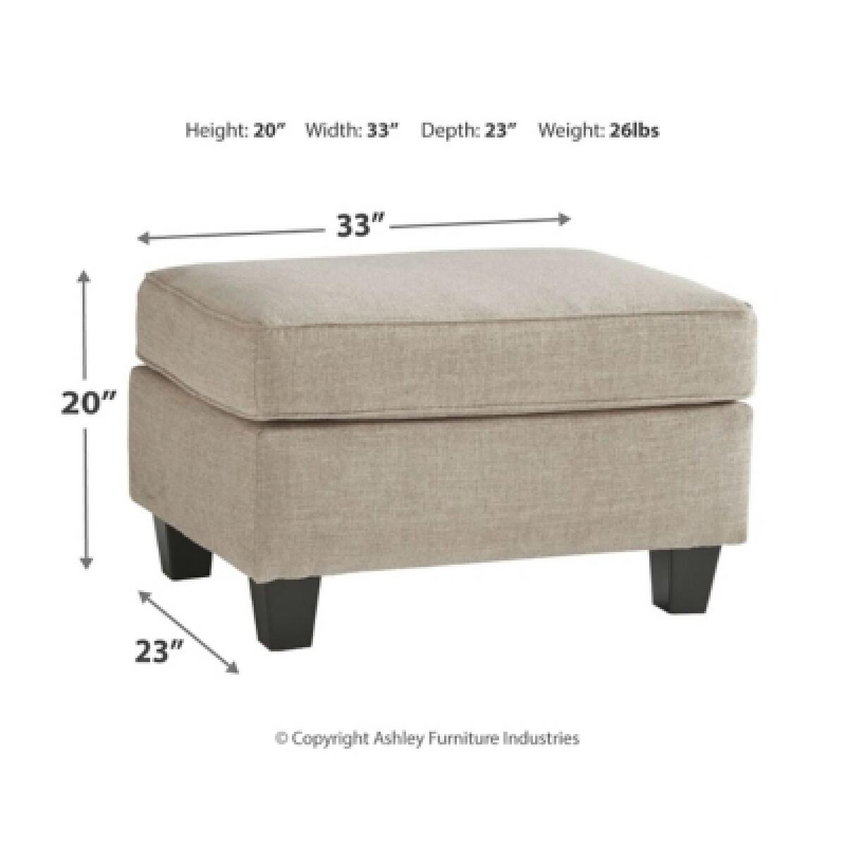 Abney Ottoman Ottomans & Poufs Ashley Furniture 12