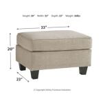 Abney Ottoman Ottomans & Poufs Ashley Furniture 19