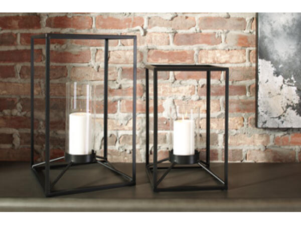 Dimtrois Lantern (Set of 2) Accents Ashley Furniture