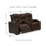 Owner’s Box Power Reclining Loveseat with Console Loveseats Ashley Furniture 34