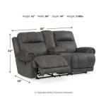 Austere Reclining Loveseat with Console Loveseats Ashley Furniture 21