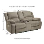 Draycoll Power Reclining Loveseat with Console Loveseats Ashley Furniture 21