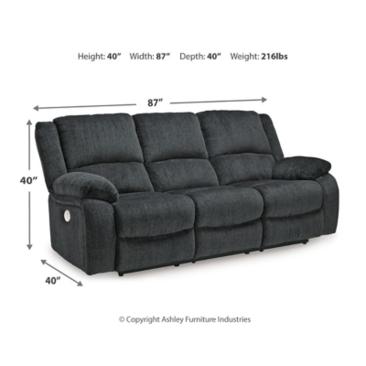 Draycoll Power Reclining Sofa Sofas Ashley Furniture 12