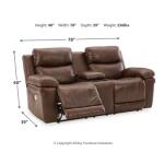 Edmar Power Reclining Loveseat with Console Loveseats Ashley Furniture 33