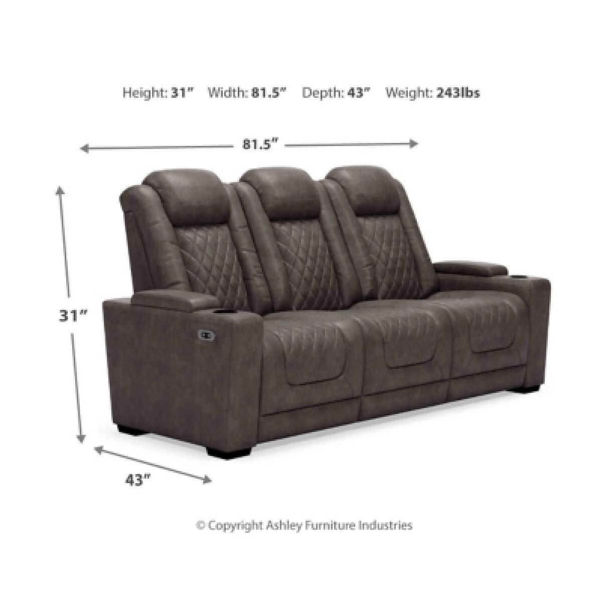 HyllMont Power Reclining Sofa Sofas Ashley Furniture 22