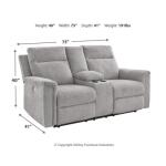 Barnsana Power Reclining Loveseat with Console Loveseats Ashley Furniture 25