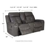 Jesolo Reclining Loveseat with Console Loveseats Ashley Furniture 21