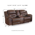 Stoneland Reclining Loveseat with Console Loveseats Ashley Furniture 25