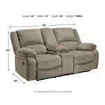 Draycoll Reclining Loveseat with Console Loveseats Ashley Furniture 27