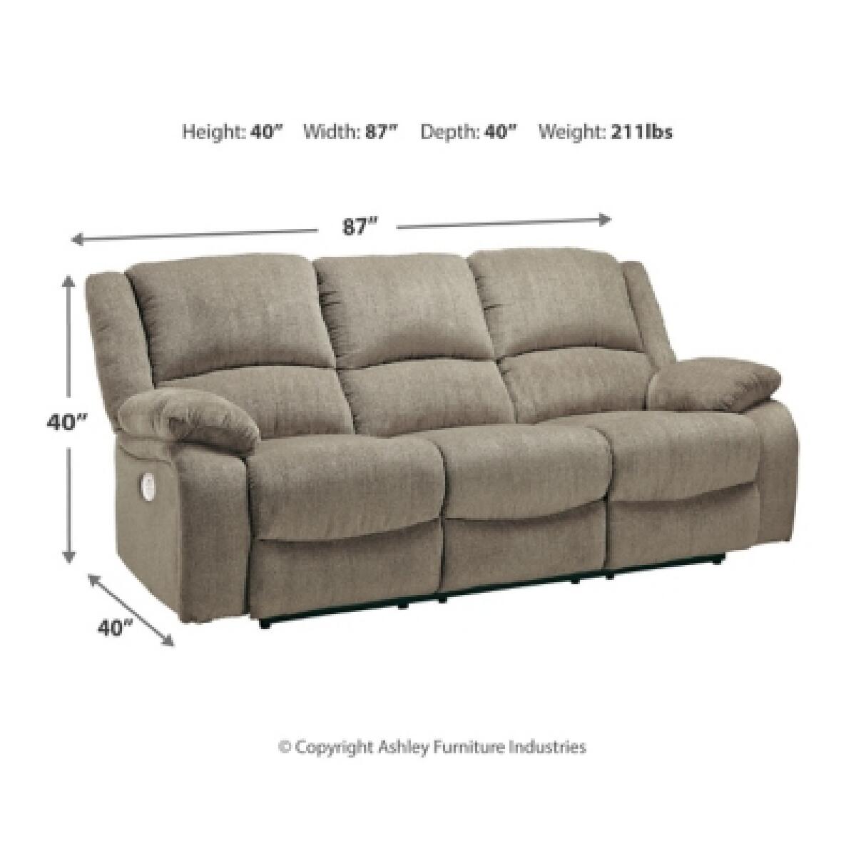 Draycoll Power Reclining Sofa Sofas Ashley Furniture 12