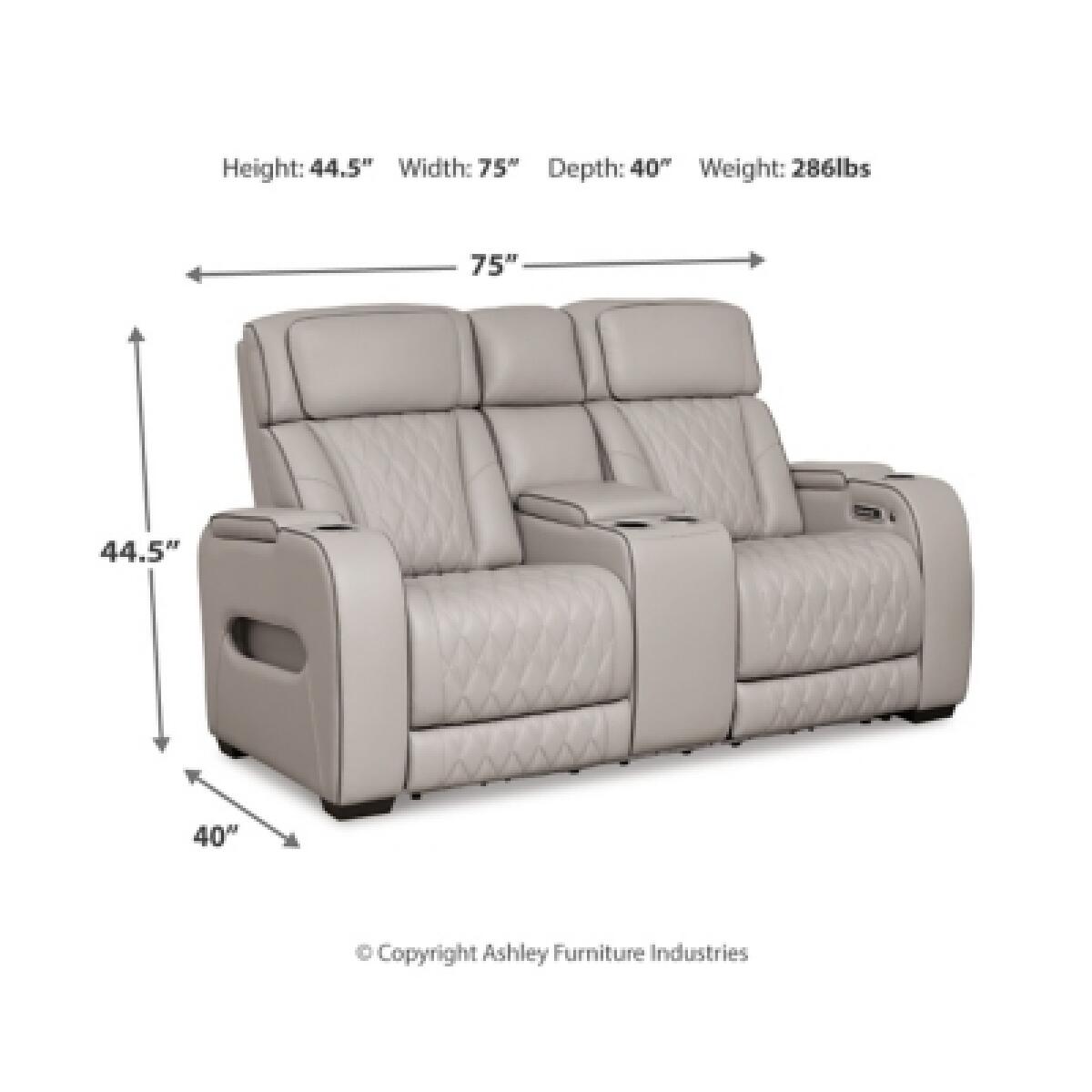 Boyington Power Reclining Loveseat with Console Loveseats Ashley Furniture 17