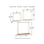 Efharis Wall Shelf (Set of 3) Wall Decor Ashley Furniture 14