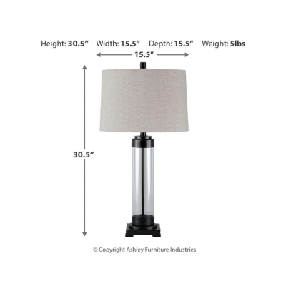 Talar Table Lamp Lighting Ashley Furniture 12