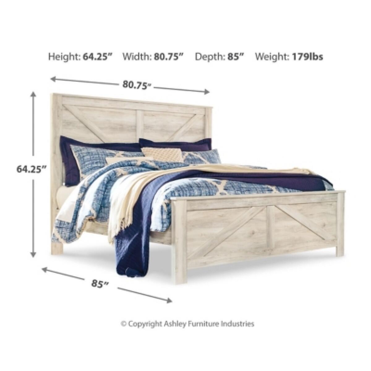 Bellaby King Crossbuck Panel Bed Beds Ashley Furniture 13