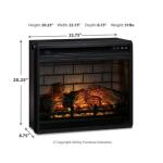 Entertainment Accessories Electric Infrared Fireplace Insert Fireplaces Ashley Furniture 17