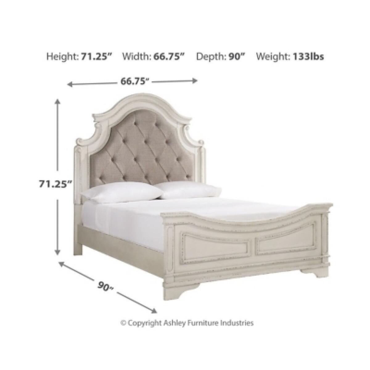 Realyn Queen Upholstered Panel Bed Beds Ashley Furniture 12