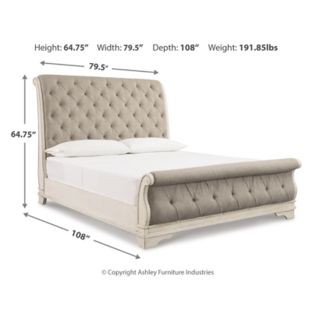 Realyn California King Sleigh Bed Beds Ashley Furniture 17