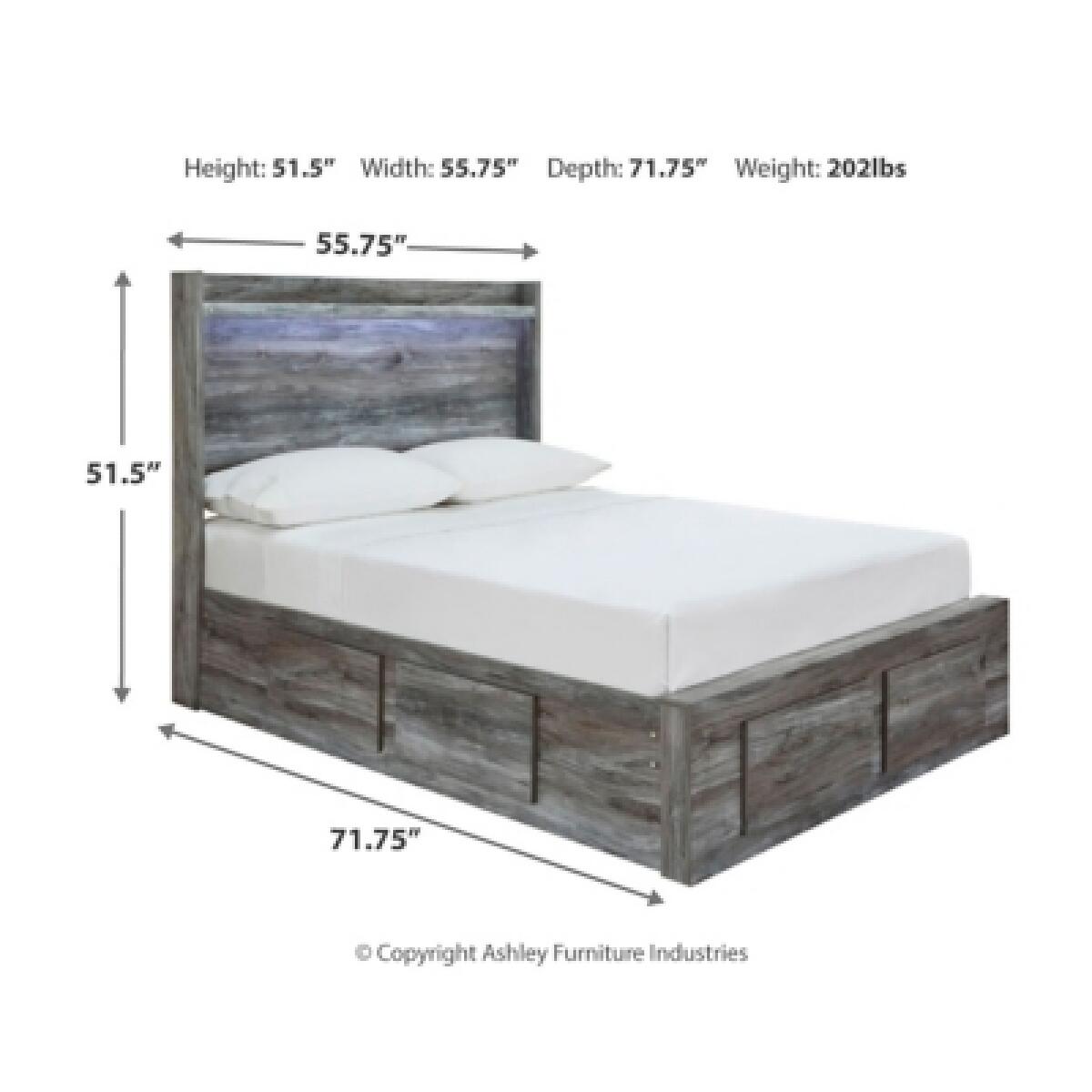 Baystorm Full Panel Bed with 4 Storage Drawers Beds Ashley Furniture 12