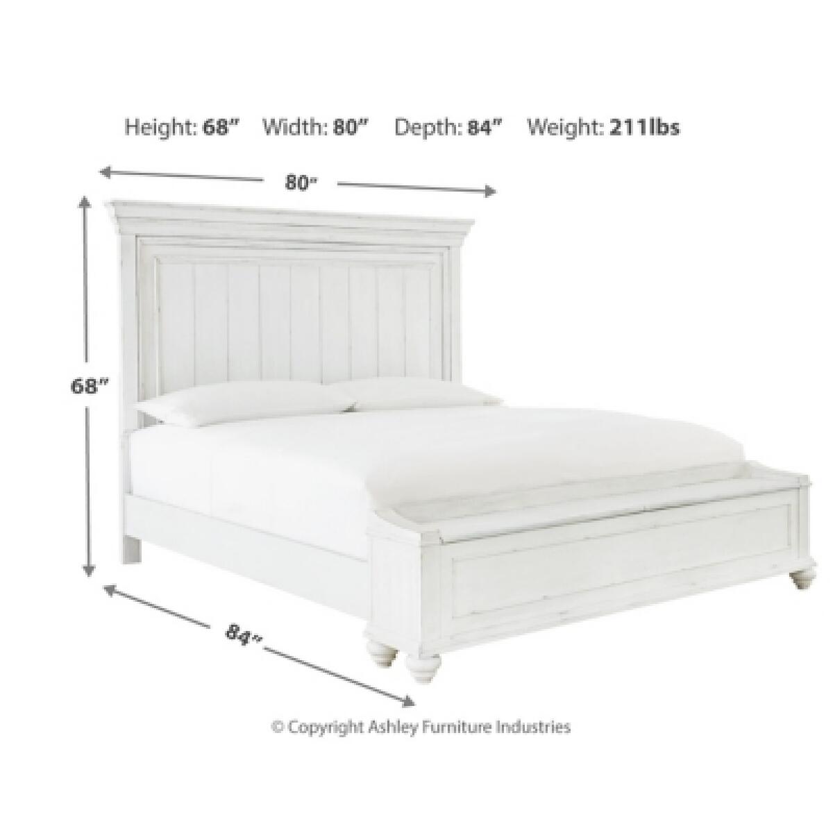 Kanwyn King Panel Bed with Storage Bench Beds Ashley Furniture 20