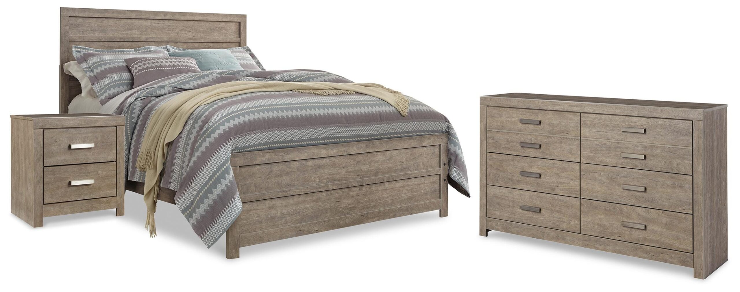 Culverbach Queen Panel Bed, Dresser and Nightstand